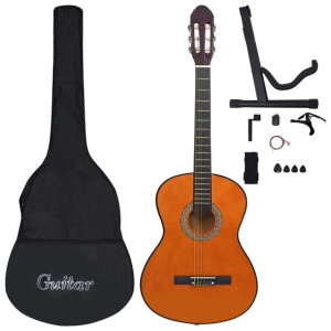 12-częściowy zestaw do nauki gry na gitarze klasycznej 4/4, 39"