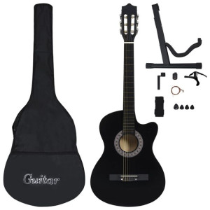 12-cz. zestaw z gitarą akustyczną z wycięciem, 6 strun, 38"