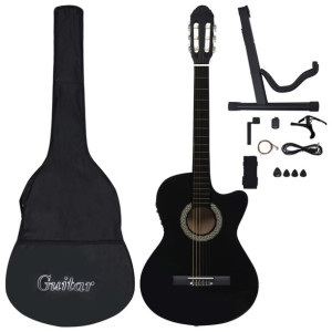 12-cz. zestaw z gitarą westernową, 6 strunami i equalizerem