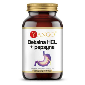YANGO Betaina HCL + Pepsyna 90 kaps.