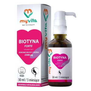 MYVITA Biotyna FORTE 2500 mcg W Kroplach 30 ml