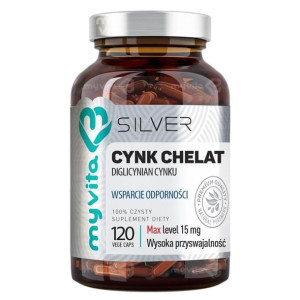 MYVITA Cynk Chelatowany Silver 120 kaps.