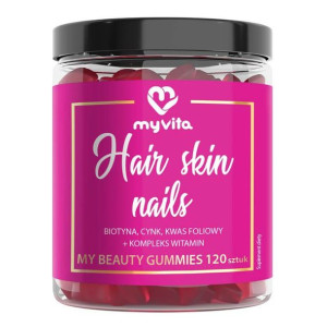 MYVITA Żelki Naturalne Włosy Skóra Paznokcie 120 szt.
