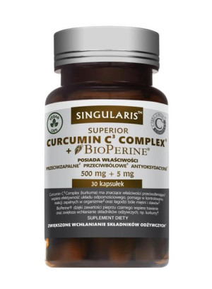SINGULARIS Curcumin C3 Complex® + Bioperine® Kurkuma 30 kaps.