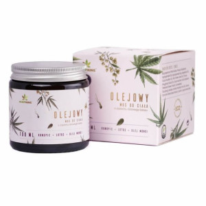 HEMPKING Olejowy Mus Konopny Z CBD Do Ciała O Zapachu Różowego Lotosu