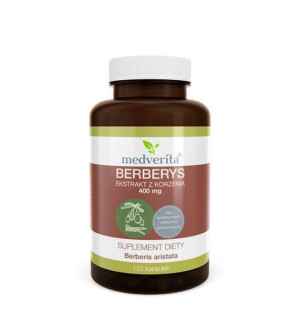 MEDVERITA Berberys Ekstrakt 400 mg 120 kaps.