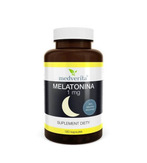 MEDVERITA Melatonina 1 mg Melatonin 180 kaps.