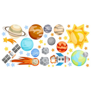 Naklejka na ścianę Kosmos 100x50cm NK3468A_1GD