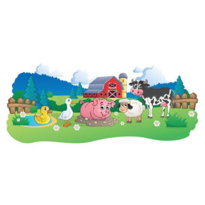 Naklejka na ścianę Przyjaciele z farmy 100x50cm NK3271A_1GD