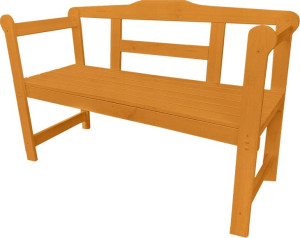 Ławka ogrodowa drewniana Kolor Mahoń -15%