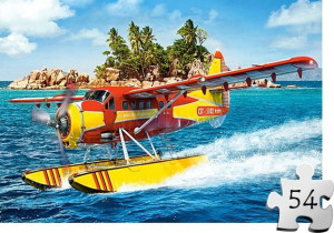 Puzzle CASTORLAND dla dzieci 54 el -  Wodnosamolot