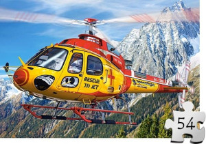 Puzzle CASTORLAND dla dzieci 54 el - Helikopter