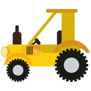 Naklejka na ścianę Traktor 30x30cm NK4269A_1HR