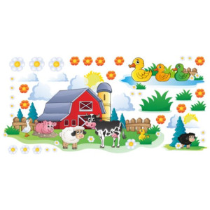 Naklejka na ścianę Zwierzęta z farmy 100x50cm NK3270A_1GD
