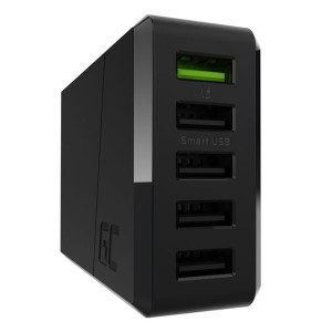 Green Cell ChargeSource 5 - Ładowarka sieciowa 5xUSB 52W Ultra Charge, Smar
