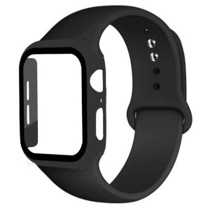Opaska do APPLE WATCH 44MM z Osłoną na Ekran czarna