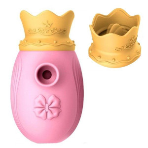 WIbrator Pulsacyjny SSący + Języczek Queen Pink