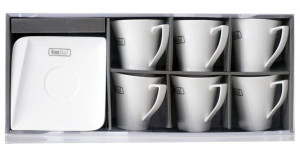Komplet kawowy 12 el. QUATRE HomeDelux 6 x filiżanka 250 ml 6 x spodek 15 c