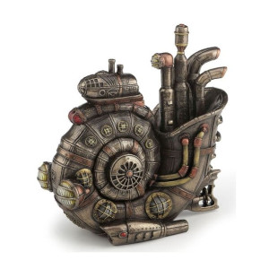 Łódź podwodna mechaniczny ślimak figurka steampunk Veronese