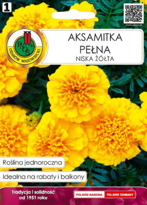Aksamitka Pełna Niska Żółta 0,5g Pnos