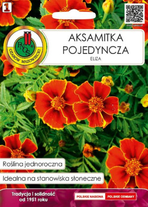 Aksamitka Pojedyńcza Eliza Dwukolorowa 0,5g Pnos