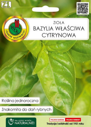 Bazylia Właściwa Cytrynowa 0,2g Pnos