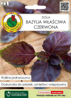 Bazylia Właściwa Czerwona 0,2g Pnos