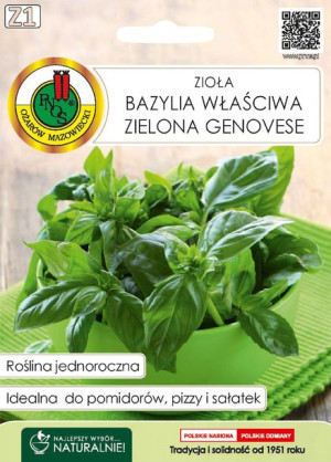 Bazylia Właściwa Zielona Genovese 0,3g Pnos