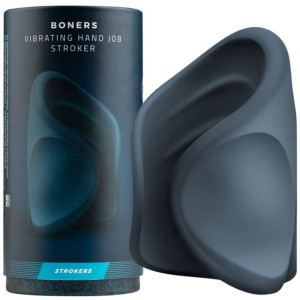 Boners Masturbator ręczny z wibracjami, USB Niebieski