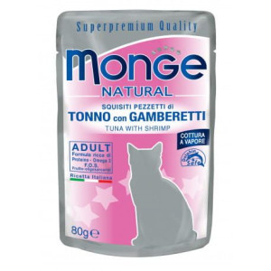 Monge Buste Tuńczyk i krewetki w galarecie 80g