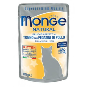 Monge Buste Tuńczyk z wątróbkami Kitten 80g
