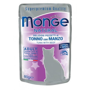 Monge Buste Tuńczyk z wołowiną w galarecie 80g