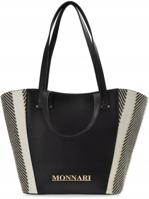 Torebka Damska MONNARI SHOPPER BAG Pleciona ŁÓDKA