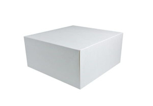 PUDEŁKO NA TORT BIAŁE  28x28x13cm bez okna