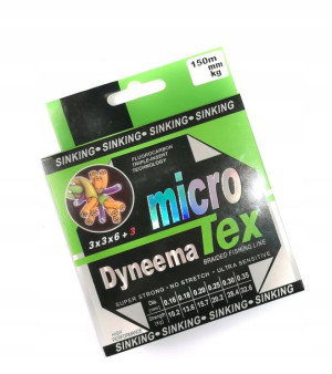 PLECIONKA DYNEEMA 150/300m zielona, Rozmiar 0,16mm