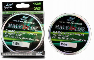 Żyłka 3D LINE KAMUFLAŻ CAMO MAL 0,16mm 6,18kg 150m
