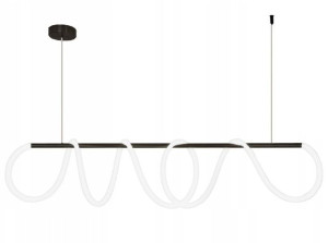 Lampa Sufitowa Wisząca Long Black Lina Led