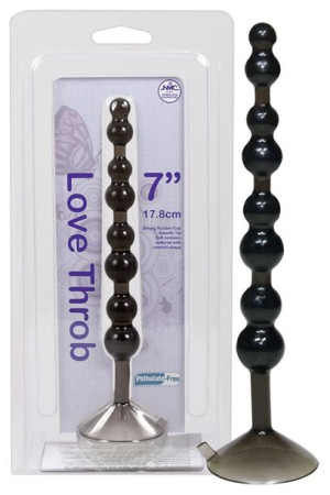 Love Throb 17,8 cm Koraliki analne czarne