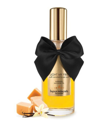 Rozgrzewający olejek do masażu słony karmel 100 ml