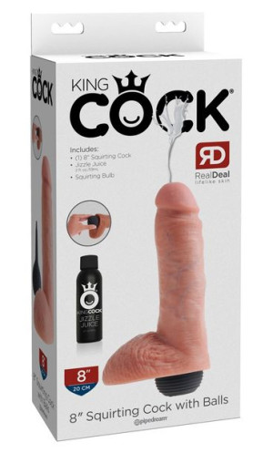 King Cock SQUIRTING Dildo z wytryskiem