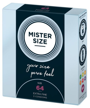 Prezerwatywy Mister Size 64 mm (3 szt)