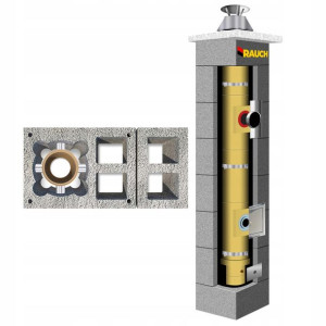 System kominowy RAUCH 10 m komin fi 100 systemowy
