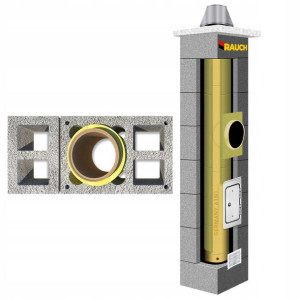 System kominowy RAUCH 11 m komin fi 180 systemowy