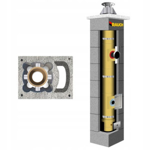 System kominowy RAUCH 12 m komin fi 140 systemowy