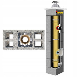 System kominowy RAUCH 12 m komin fi 140 systemowy