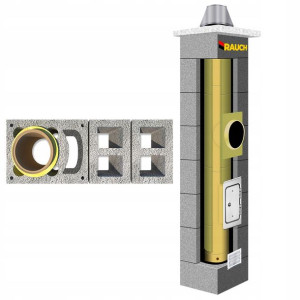 System kominowy RAUCH 8 m komin fi 180 systemowy