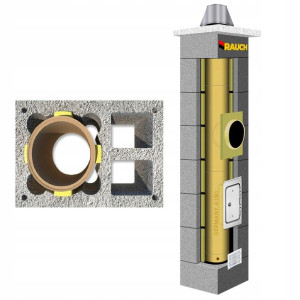 System kominowy RAUCH 8 m komin fi 200 systemowy