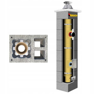 System kominowy RAUCH 9 m komin fi 100 systemowy