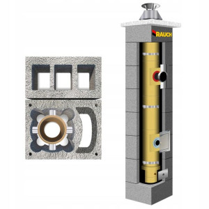System kominowy RAUCH 9 m komin fi 100 systemowy