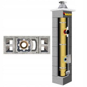 System kominowy RAUCH 9 m komin fi 100 systemowy